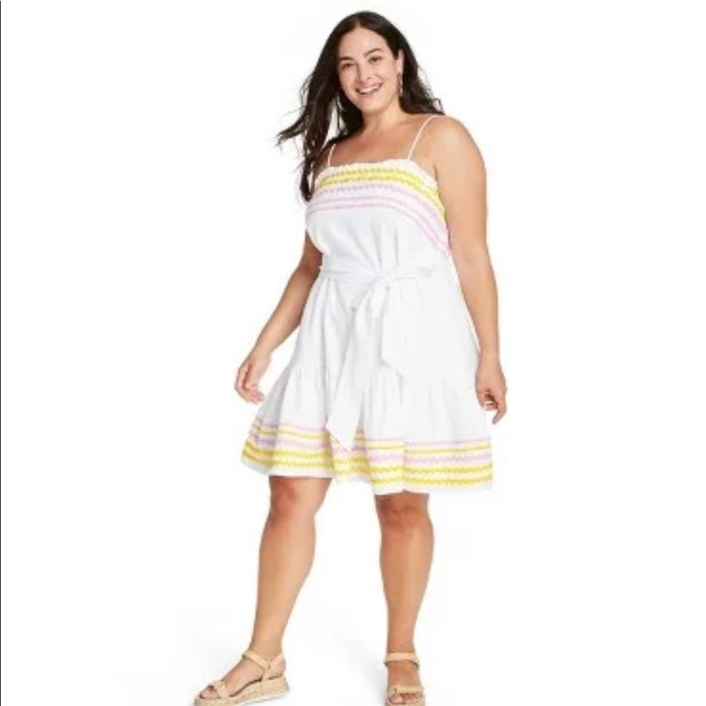 Lisa Marie Fernandez for Target RicRac Dress XL Brand New with Tags White